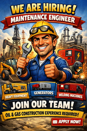 Riyadh, Jobs, WE ARE HIRING: MAINTENANCE ENGINEER