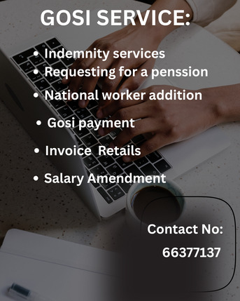 Muharraq, Immigration, GOSI SERVICES