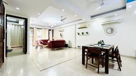 New Delhi, Apts/Flats Wanted, INR 20626/day,  Furnished,  3 BR,  2100 Sq. Feet,  BluO 3BHK Safdarjung Enclave -Lift Terrace Garden