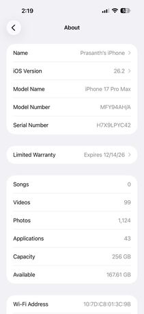 Jubail, Mobile Phones, SAR 5000,  Iphone 17 Pro Max