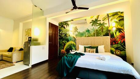 New Delhi, Apts/Flats Wanted, INR 5966/day,  Furnished,  Studio,  450 Sq. Feet,  BluO Classic Studio In Green Park