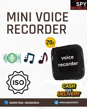 Punjab, Electronics, INR 1999,  Mini Spy Voice Recorder In Punjab By SpyWorld
