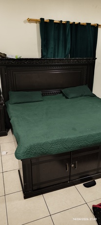 Khobar, Furniture, SAR 550,  King Size Bed Set For Sell Urgent