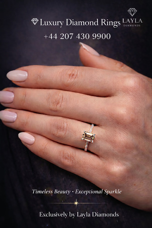 London, Jewelry, GBP 2000,  &ldquo;Emerald Cut Engagement Rings | Diamond & Emerald Rings &ndash; Layla Diamonds&rdquo;