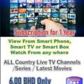 BHD 6,  Watch All Country TV Channels/Series/Latest Movies View From Smart Phone, TV & Smart Box