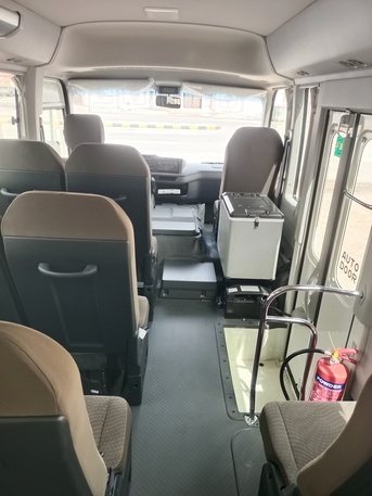 Jubail, Pick Up & Drop Off, Toyota Coaster 2025 Available For Rent