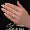 GBP 5000,  Luxury Emerald Diamond Engagement Rings | Elegant Emerald Cut Diamond Rings