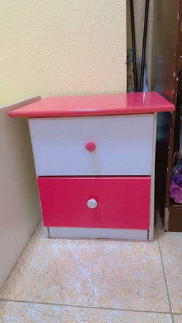 Al Jubail Al Balad, Furniture, SAR 400,  *???? URGENT SALE &ndash; LEAVING JUBAIL ????*   *Girls Pink Flower Bedroom Set &ndash;  SAR. 400 Only