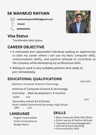Riyadh, Job Seekers, Entry Level Job Seeker &ndash; Freshee & Quick Learner.