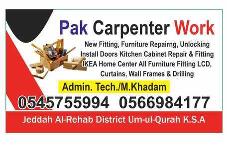 Jeddah, Labor/Moving, Best Furniture Shifting Moving Carpenters Services Available Doors To Door Moving