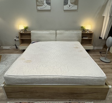 Al Yarmouk, Furniture, SAR 1400,  BED SET AND MATTRESS FOR SALE