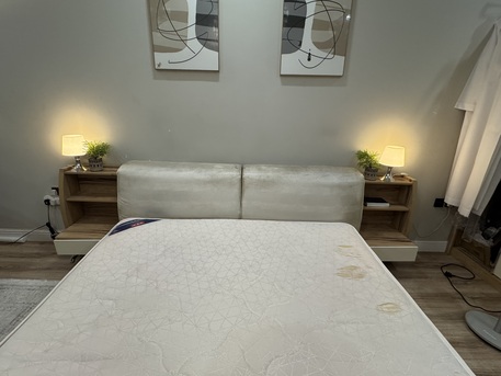 Al Yarmouk, Furniture, SAR 1400,  BED SET AND MATTRESS FOR SALE