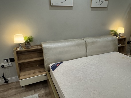 Al Yarmouk, Furniture, SAR 1400,  BED SET AND MATTRESS FOR SALE