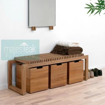 Kuala Lumpur, Furniture, MYR 1200,  Teak Shoe Bench -SB001