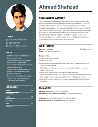 Jeddah, Job Seekers, Data Entry Operator
