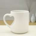 INR 500,  Personalized Heart Cut Handle Printed Mugs
