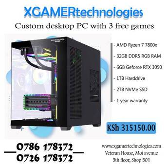 Nairobi, Computers, KES 315150,  Tailor Made Ryzen 7 PC With GeForce RTX 3050