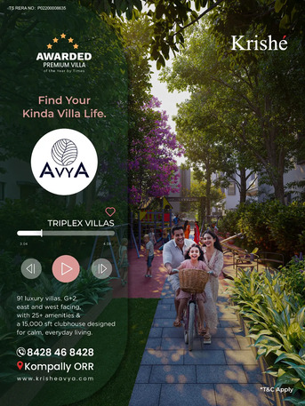 Hyderabad, Apartments, Flats, Houses & Villas, 3 BR,  Solar Powered Villas Near Pudur