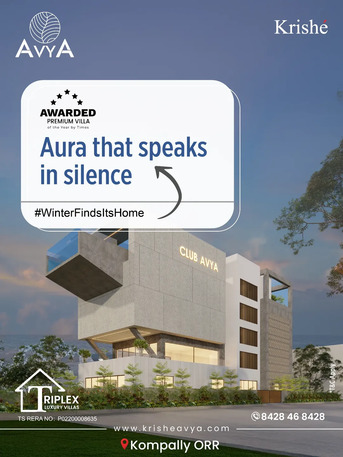 Hyderabad, Apartments, Flats, Houses & Villas, 3 BR,  Solar Powered Villas Near Pudur