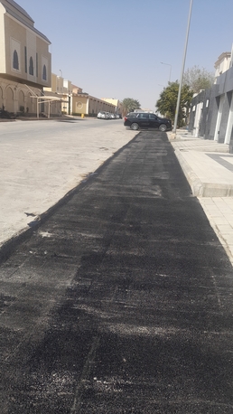 Riyadh, Construction, شغل اسفلت زفلت طريق شارع مواقف مستودع محطة 
