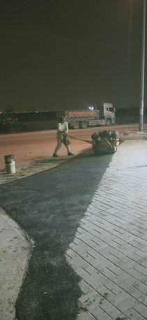 Riyadh, Construction, شغل اسفلت زفلت طريق شارع مواقف مستودع محطة 