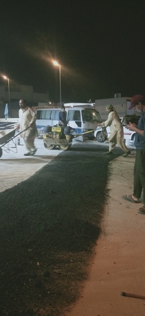 Riyadh, Construction, شغل اسفلت زفلت طريق شارع مواقف مستودع محطة 