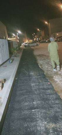 Riyadh, Construction, شغل اسفلت زفلت طريق شارع مواقف مستودع محطة 