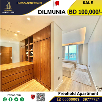 Galali, Real Estate For Sale, BHD 100000,  2 BR,  Luxurious Freehold Apartment In Dilmunia Canal View