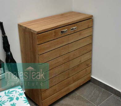 Kuala Lumpur, Furniture, MYR 1800,  Teak Shoe Cabinet &ndash; Modern