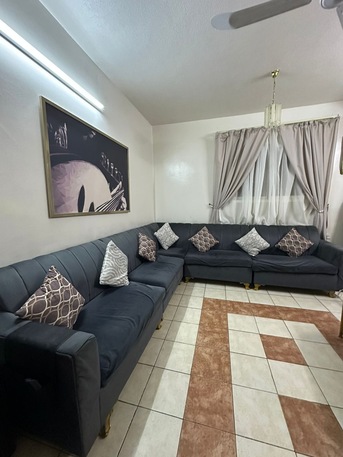 Al Wizarat, Furniture, SAR 350,  L-Shaped Sectional Sofa - Good Condition