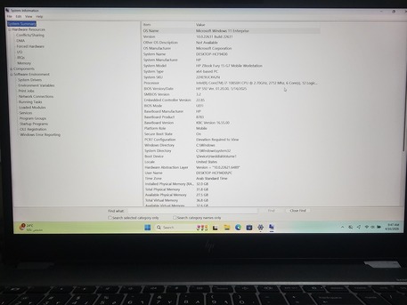 Riyadh, Computers, SAR 3000,  For Sale: HP ZBook Fury 15 G7 Mobile Workstation Powerful Workstation Laptop In Excelle