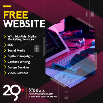 Riyadh, Web Design & Development, FREE WEBSITE #DIGITAL MARKETING AGENCY #GOOGLE ADS#ECommerce #SocialMedia #Video Animation