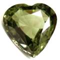 USD 832,  Sapphires Wholesale &ndash; Untreated 1.12ct Green Sapphire Heart AAAAA Quality