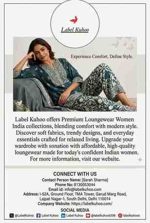 New Delhi, Clothing & Accessories, INR 99,  Label Kuhoo &ndash; Chic Loungewear Women India For Comfort & Style