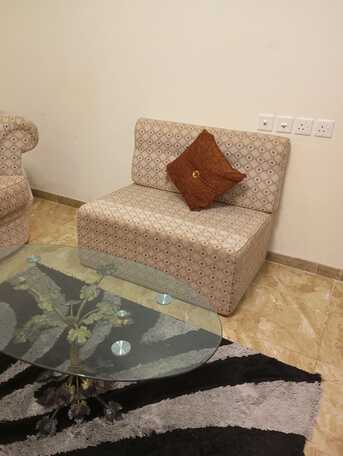 Al Rehab, Furniture, SAR 650,  Urgent Sale &ndash; 8‑Seater Sofa Set (3 +2 + 2 +1 )