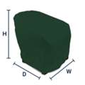 USD 129,  Meridian Patio Arm Chair Cover