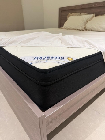 Khobar, Furniture, SAR 3000,  Super King Bed With Mattress For Sale 200cm X 200cm