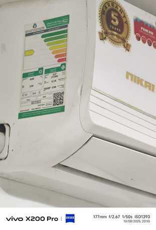 Al Malaz, Air Conditioners, SAR 1200,  Nikai 1.5 Ton Hot & Cool Air Conditioner &ndash; Excellent Condition