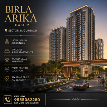 Gurgaon, Apartments, Flats, Houses & Villas, 4300 Sq. Feet,  Birla Arika New Launch Gurgaon- Intelligent Investment In High-end Living.