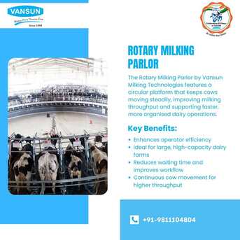 Noida, Pet Supplies, Rotary Milking Parlor For Efficient Dairy Farming