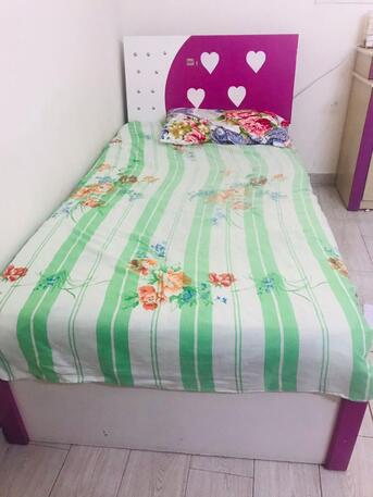 Al Batha, Furniture, SAR 500,  For Sale Used Furniture   2 Kids Bed With Matress, 1 Side Table, 1 ⁠Dressing Table