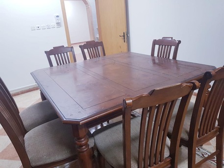 Al Malaz, Furniture, SAR 600,  DINING TABLE, TABLE TENNIS TABLE AND CYCLE FOR SALE (URGENT SALE)