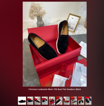 New York, Clothing & Accessories, USD 229,  Replica Christian Louboutin Sneakers &ndash; Men&rsquo;s Pik Boat Flat Black