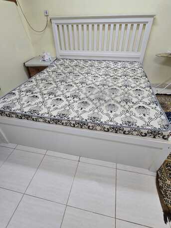 Khobar, Furniture, SAR 450,  King Size Bed With Mattress For Sale &ndash; Excellent Condition