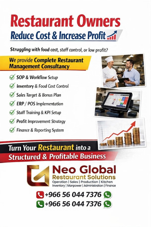 Riyadh, Restaurants, We Convert Restaurants Into Profitable Systems 🍽️💼