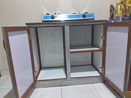 Al Baghdadyiah Al Gharbyia, Household Items, SAR 250,  1 Meter Marble Kitchen With Cabinet Only 3 Months Used Almost New