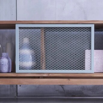 Kuala Lumpur, Furniture, MYR 3200,  Teak Metal Tv Cabinet -Zoro