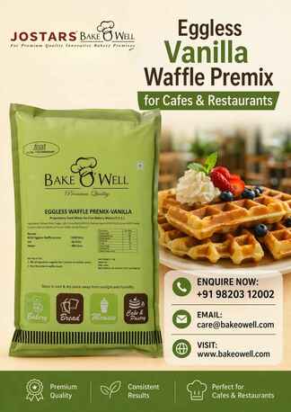 Mumbai, Food, INR 164,  Eggless Vanilla Waffle Premix For Cafes & Restaurants In India