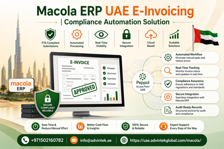 Sharjah, Legal, Macola ERP UAE E-Invoicing | Compliance Automation Solution
