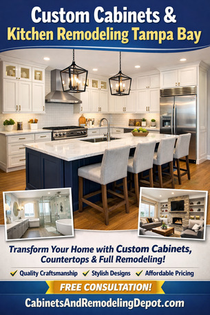 Tampa Bay, Construction, Custom Cabinets & Kitchen Remodeling Tampa Bay